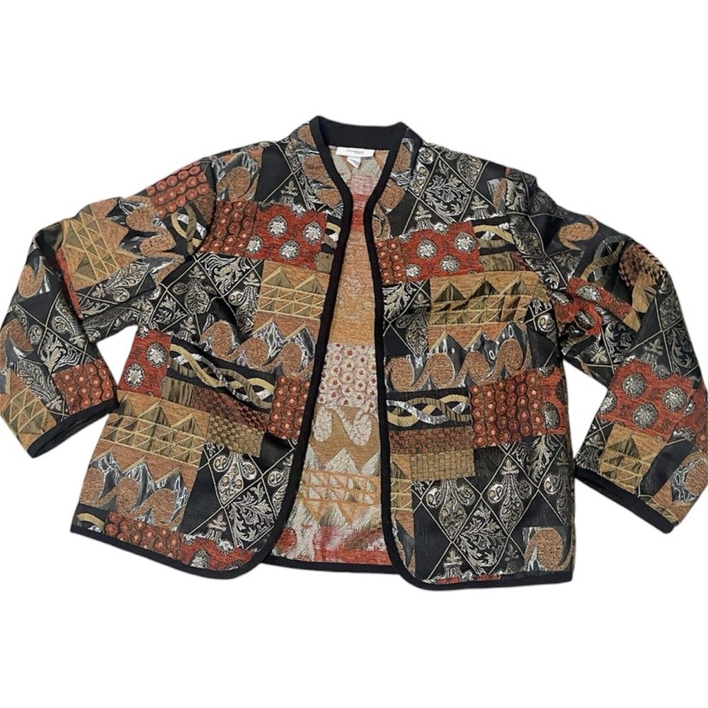 Tapestry Patchwork Jacket Dressbarn - image 1